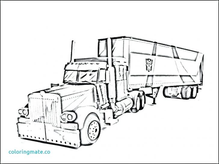 Semi Truck Coloring Pages at GetDrawings | Free download