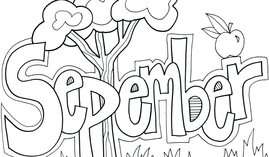 1024x600 September Coloring Pages And Coloring Pages Packed With Months