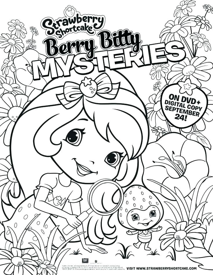 736x952 Strawberry Shortcake And Friends Coloring Pages Strawberry