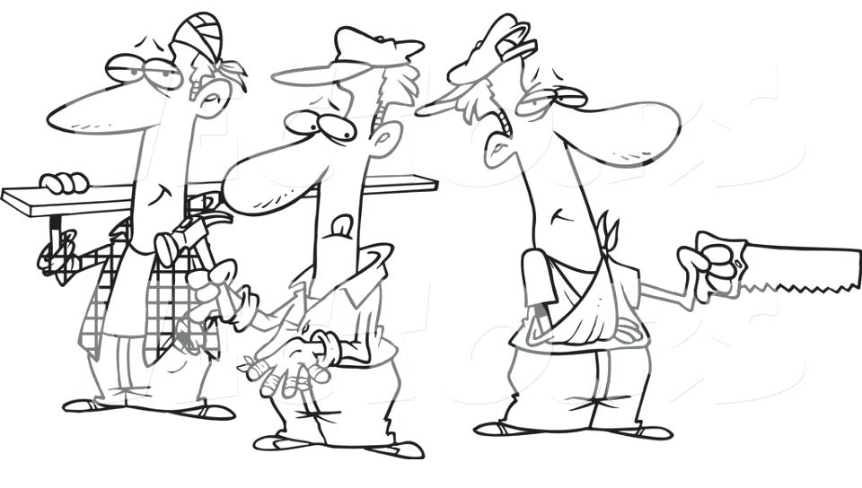 960x544 Coloring Pages For Kids Free Handyman Page Drawing Online Bob