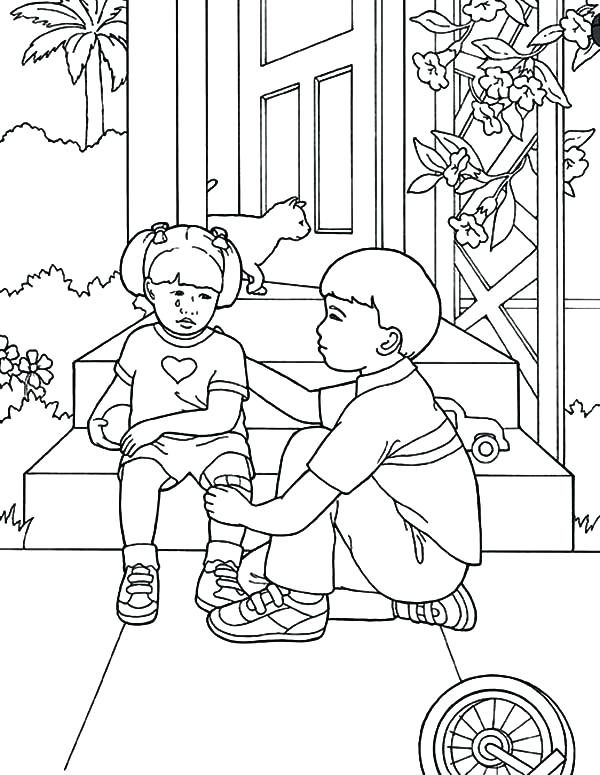 600x775 Helping Others Coloring Pages Service Dog Coloring Pages