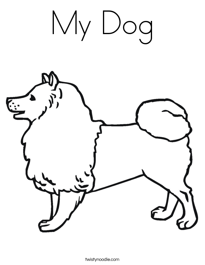 685x886 My Dog Coloring Page