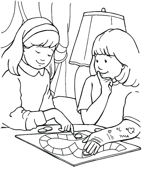 600x740 Helping Others Coloring Pages Showing Love Share Your Burden