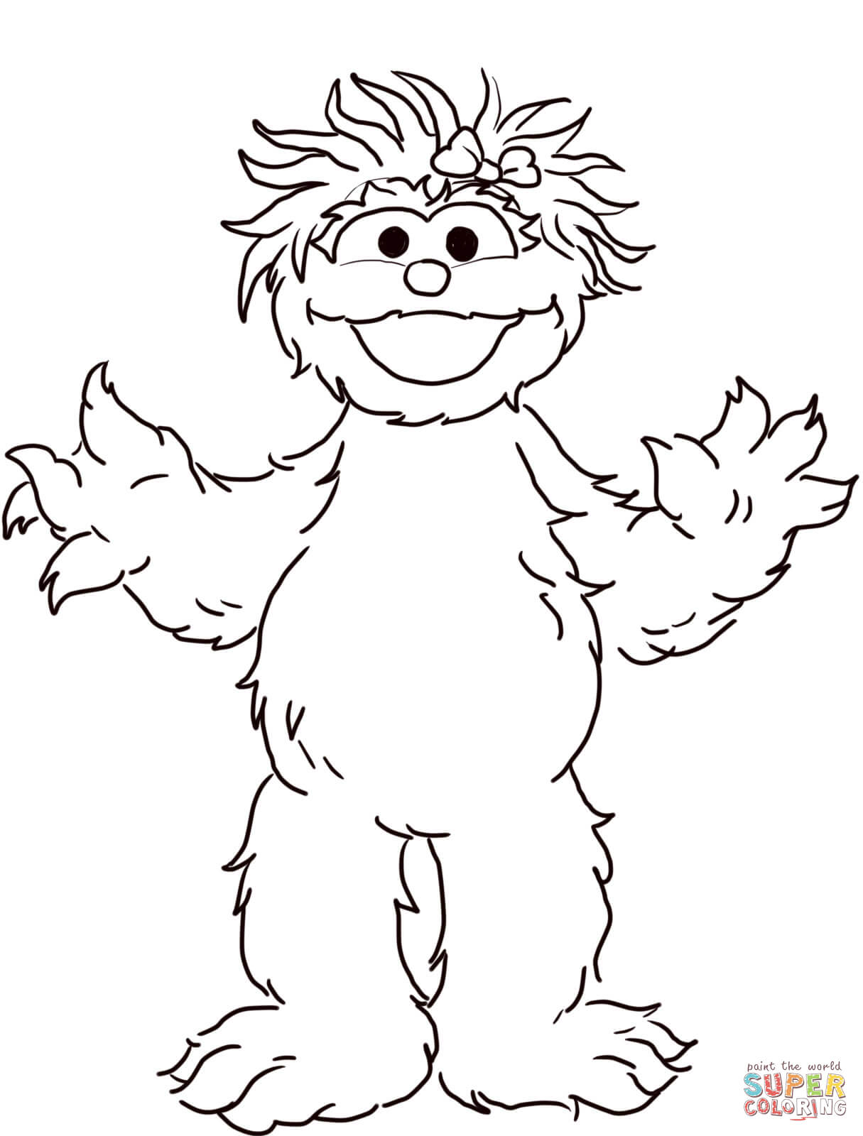 1215x1600 Sesame Street Coloring Pages