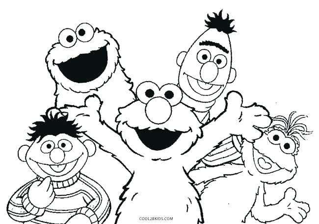 650x458 Sesame Street Coloring Pages Sesame Street Birthday Coloring Pages