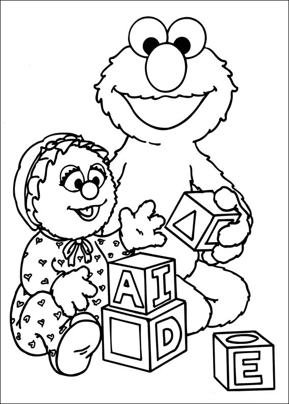 567x794 Free Printable Sesame Street Coloring Pages For Kids