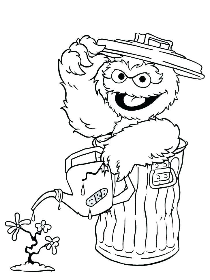 728x967 Marvellous Sesame Street Birthday Coloring Pages Free Sesame