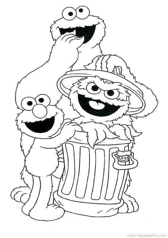 565x800 Sesame Street Coloring Pages