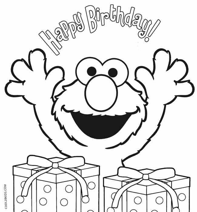650x699 Elmo Birthday Coloring Pages Sesame Street Birthday