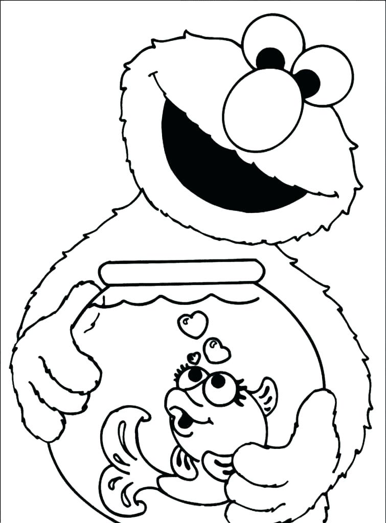 755x1024 Sesame Street Characters Coloring Pages Free Le Coloring Pages