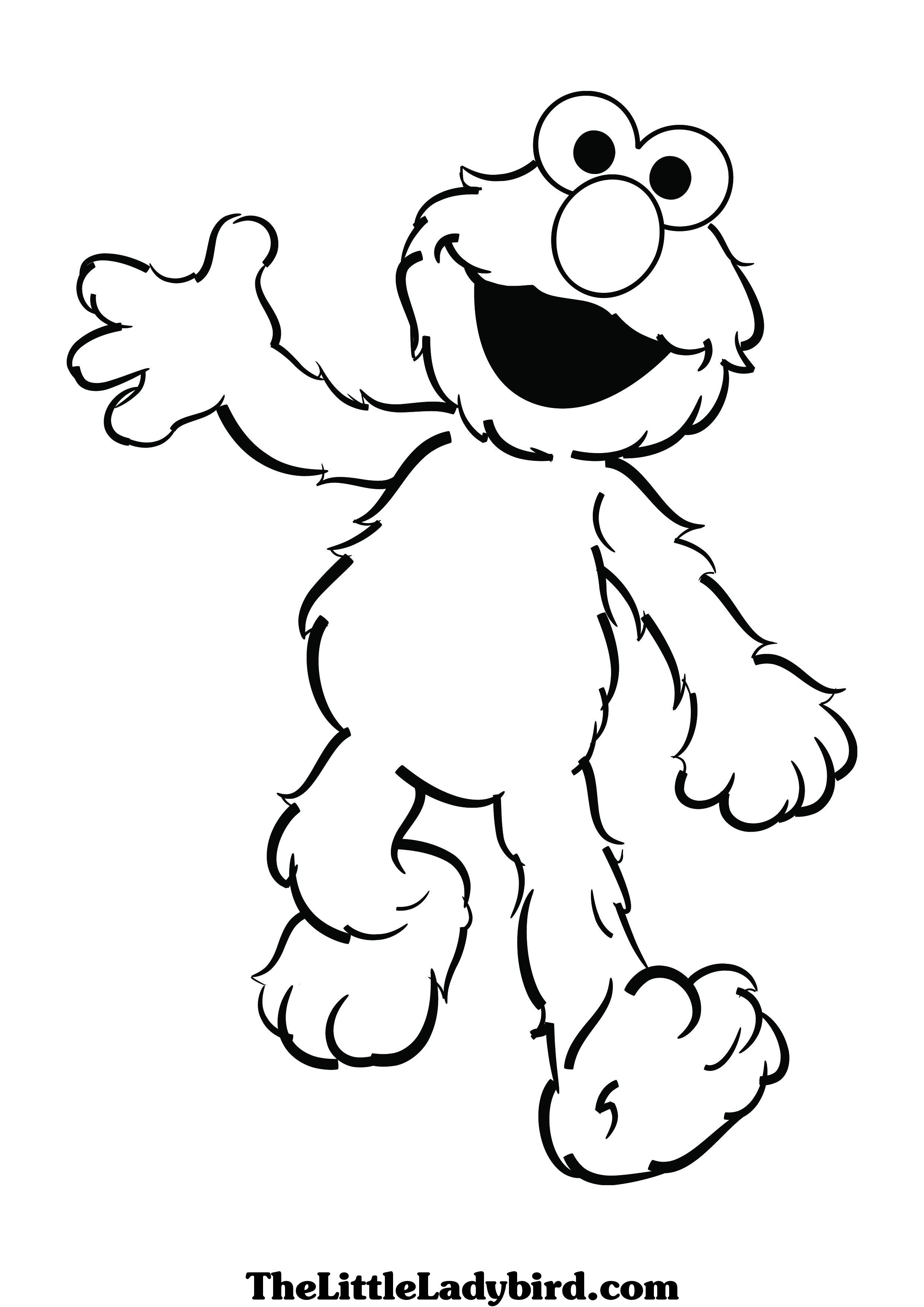 2480x3508 Selected Elmo Color Pages Free Printable Coloring Page To Download
