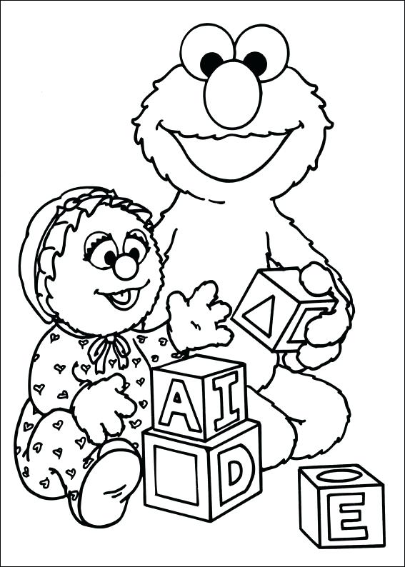 567x794 Elmo Printable Coloring Pages