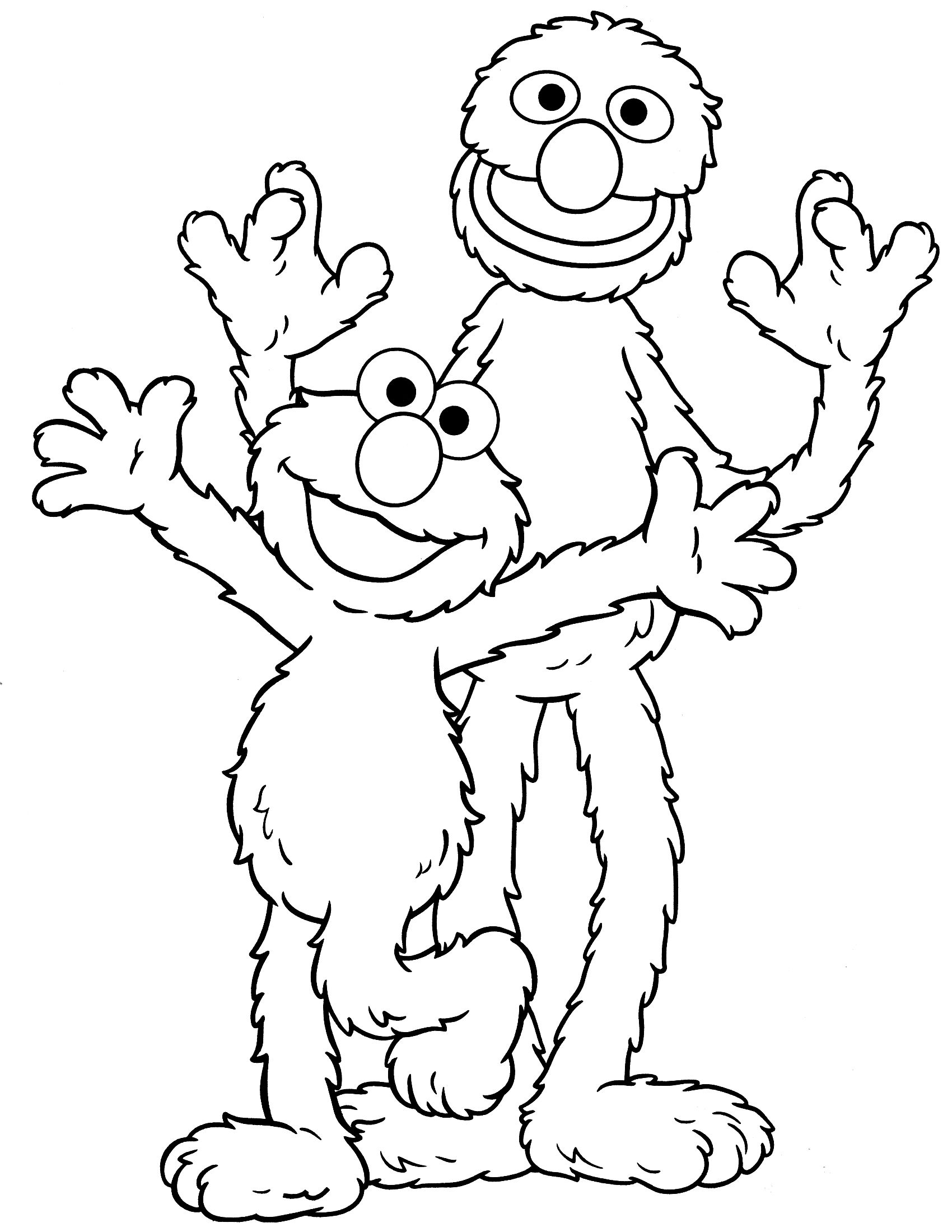 1700x2200 Sesame Street Coloring Pages Bert Free Printable Coloring Pages