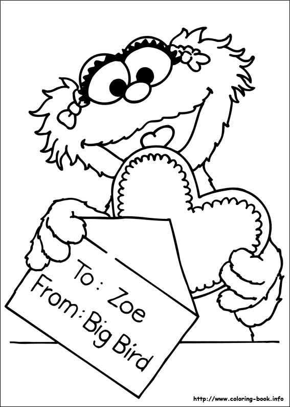 567x794 Sesame Street Coloring Pages On Coloring
