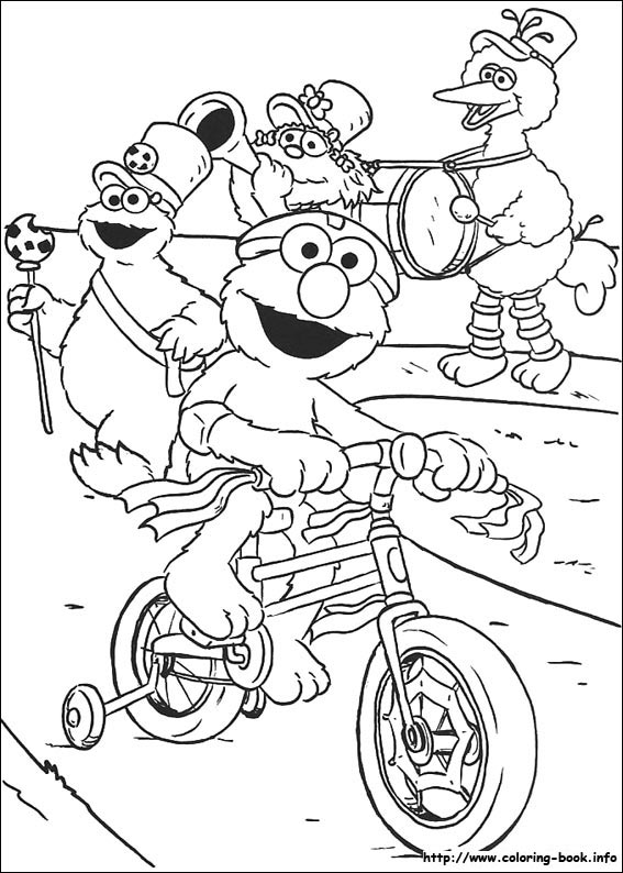 567x794 Sesame Street Coloring Picture