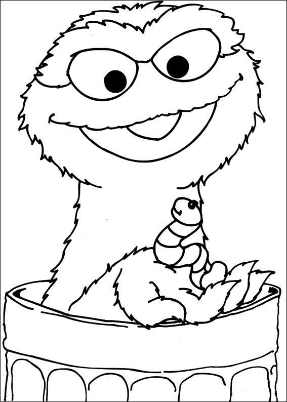 567x794 Free Printable Sesame Street Coloring Pages For Kids