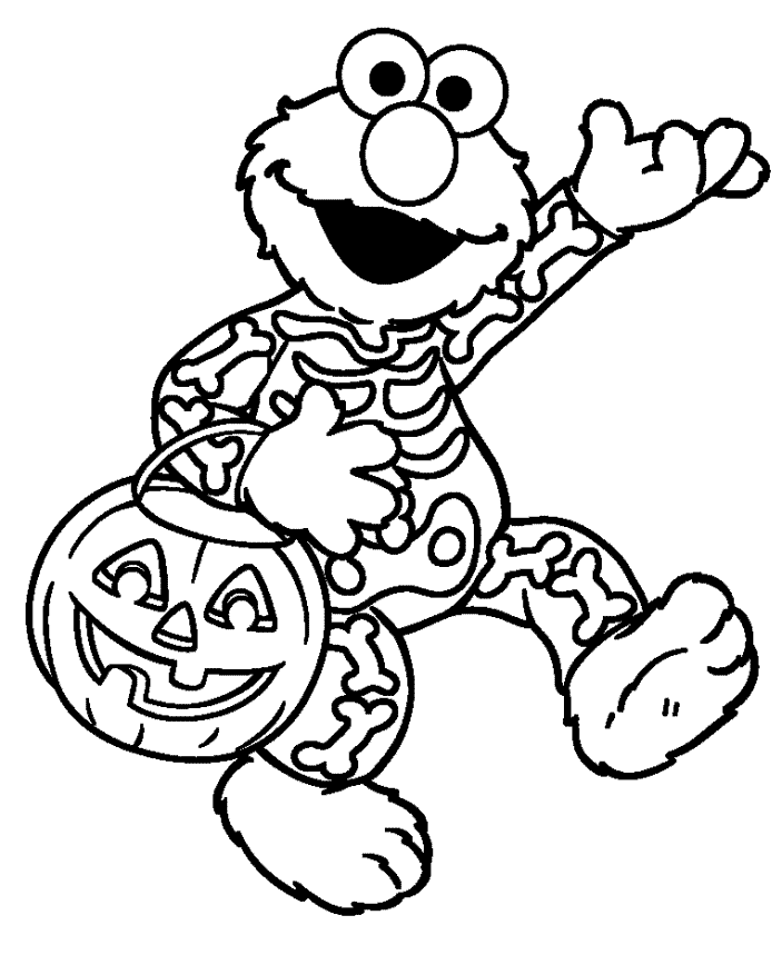 703x868 Sesame Street Halloween Coloring Pages Sesame Street Elmo