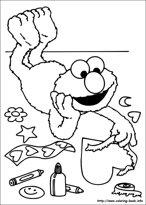 567x794 Sesame Street Coloring Pages
