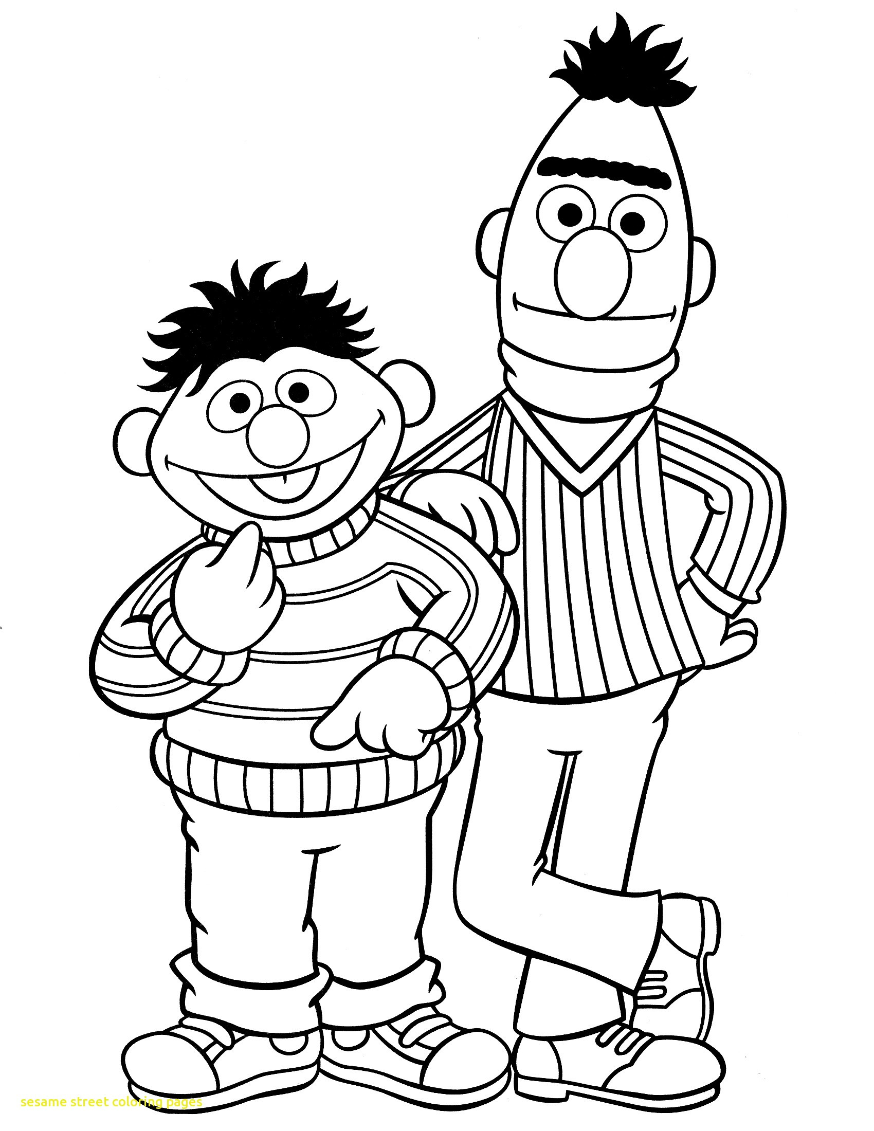 1700x2200 Simple Sesame Street Coloring Sheets Printable Character Pages