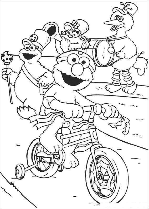 Sesame Street Gang Coloring Pages