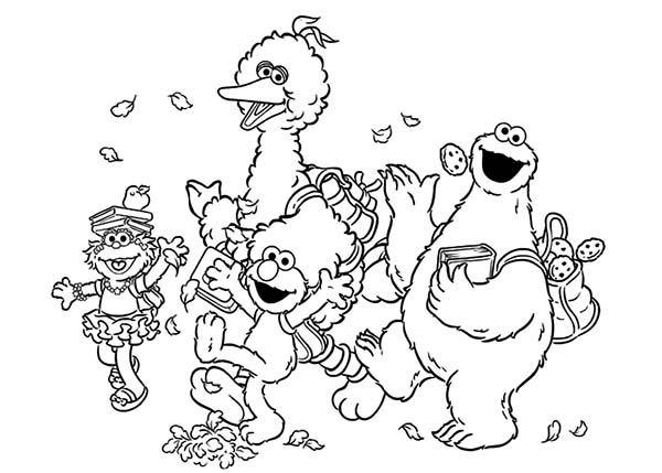 600x429 Contemporary Design Sesame Street Coloring Pages Cookie Monster