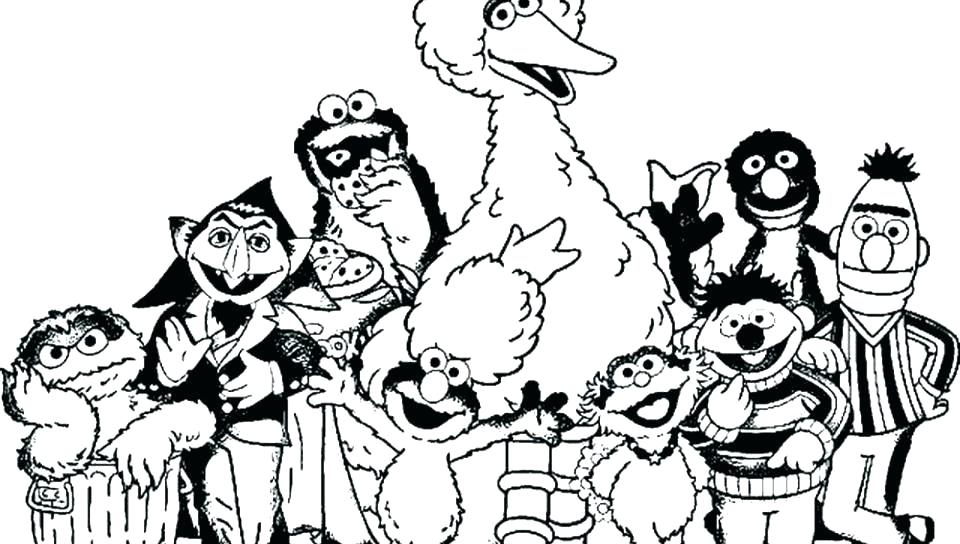 960x544 Coloring Page Sesame Street Coloring Pages Sesame Street Coloring