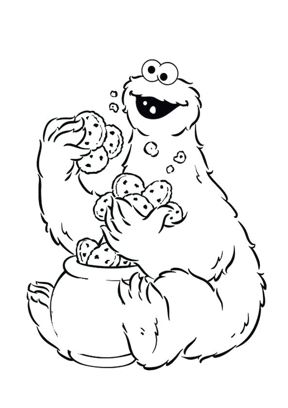 593x840 Free Sesame Street Coloring Pages