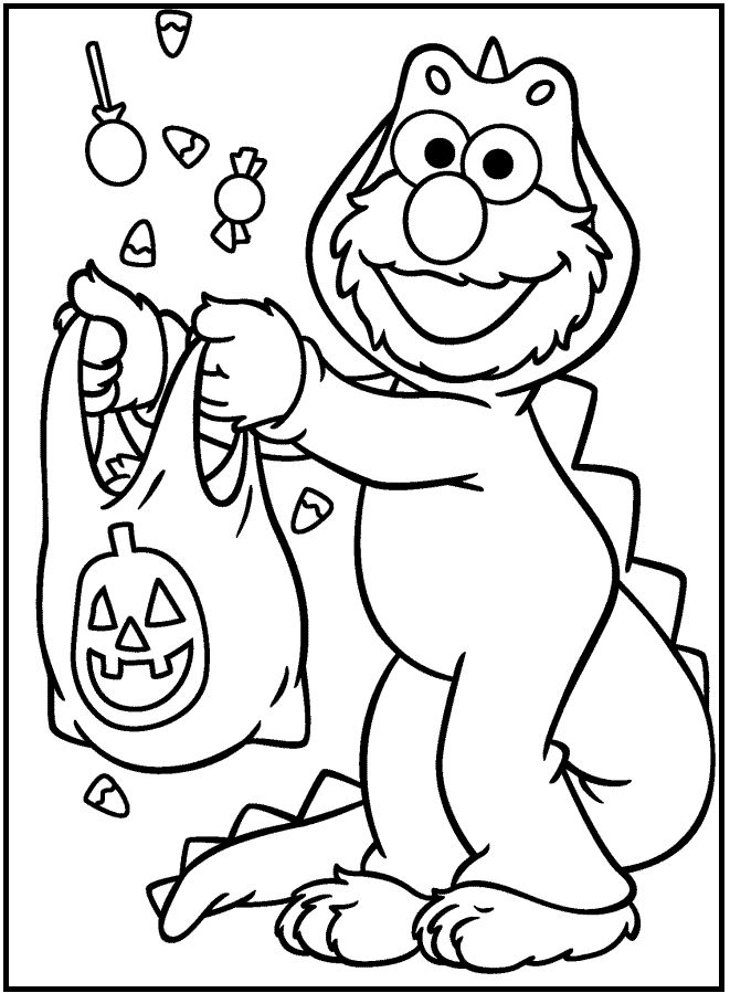 661x899 Sesame Street Halloween Coloring Pages Sesame Street Halloween