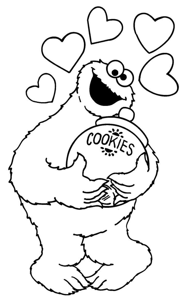 736x1161 Sesame Street Printable Coloring Pages For Kids Find On Book