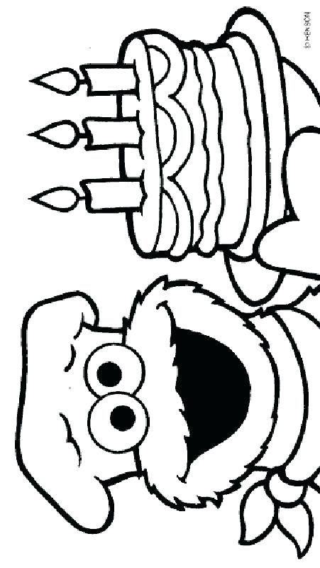 451x800 Elmo Birthday Coloring Pages Sesame Street Printable Coloring