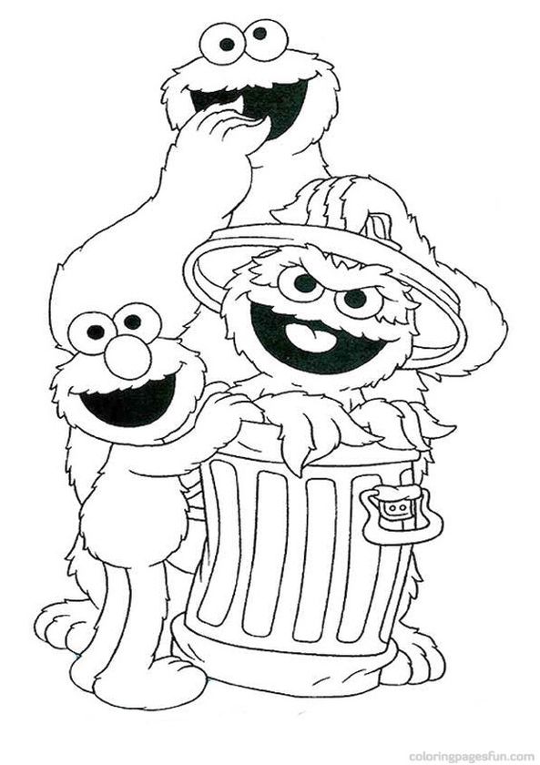593x840 Sesame Street Coloring Pages Printable Get This Sesame Street