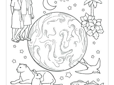 440x330 Creation Coloring Book Days Of Creation Coloring Pages Coloring