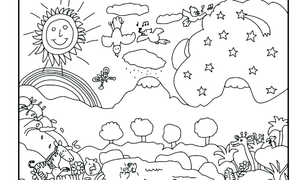 1024x600 Creation Coloring Pages Seven Days Of Creation Coloring Pages