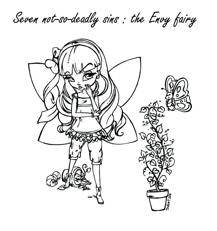 736x786 Seven Deadly Sins Coloring Pages