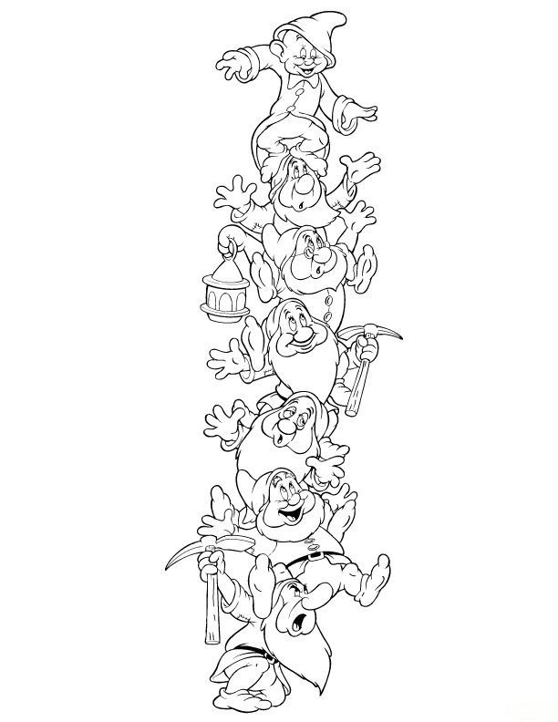 612x792 Seven Dwarfs Coloring Pages Coloring Pages