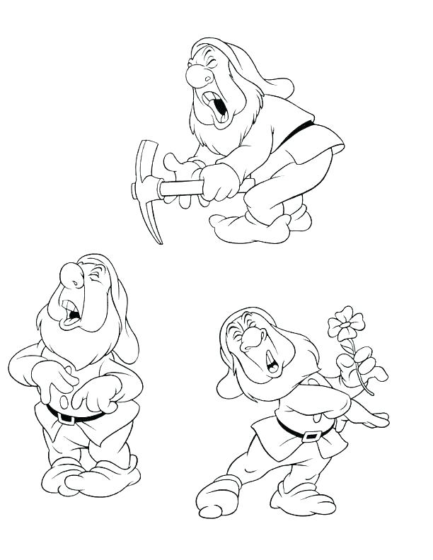 612x792 Seven Dwarfs Coloring Pages Dwarfs Coloring Pages Kids Under