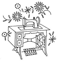 236x248 Photos Sewing Machine Coloring Page