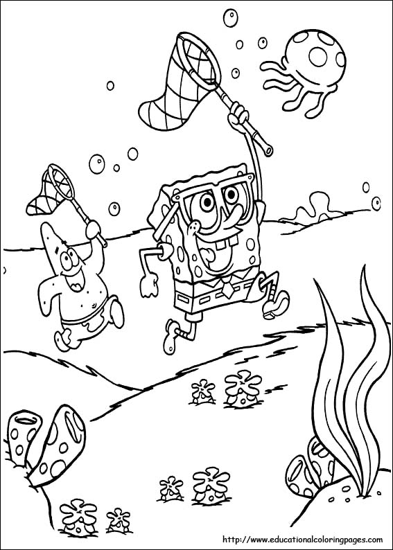 567x794 Spongebob Coloring Pages Free For Kids