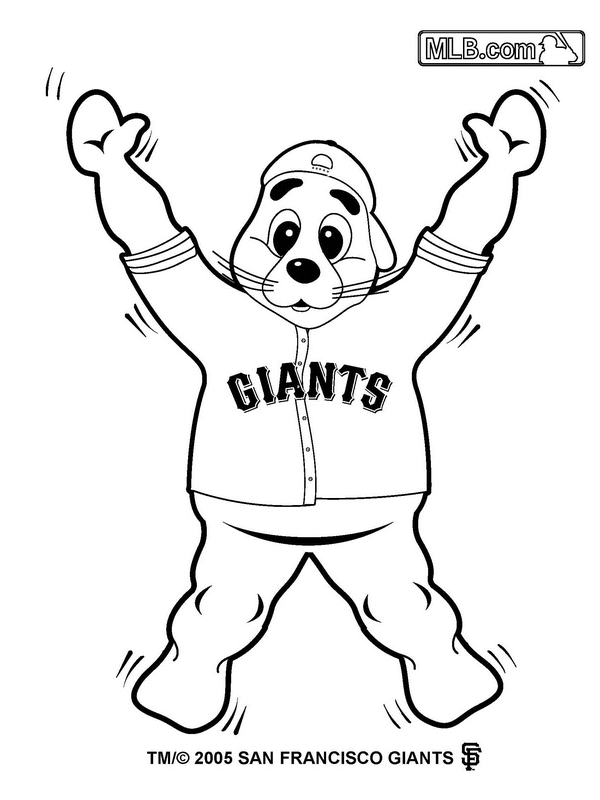 600x800 Sf Giants Baseball Coloring Pages