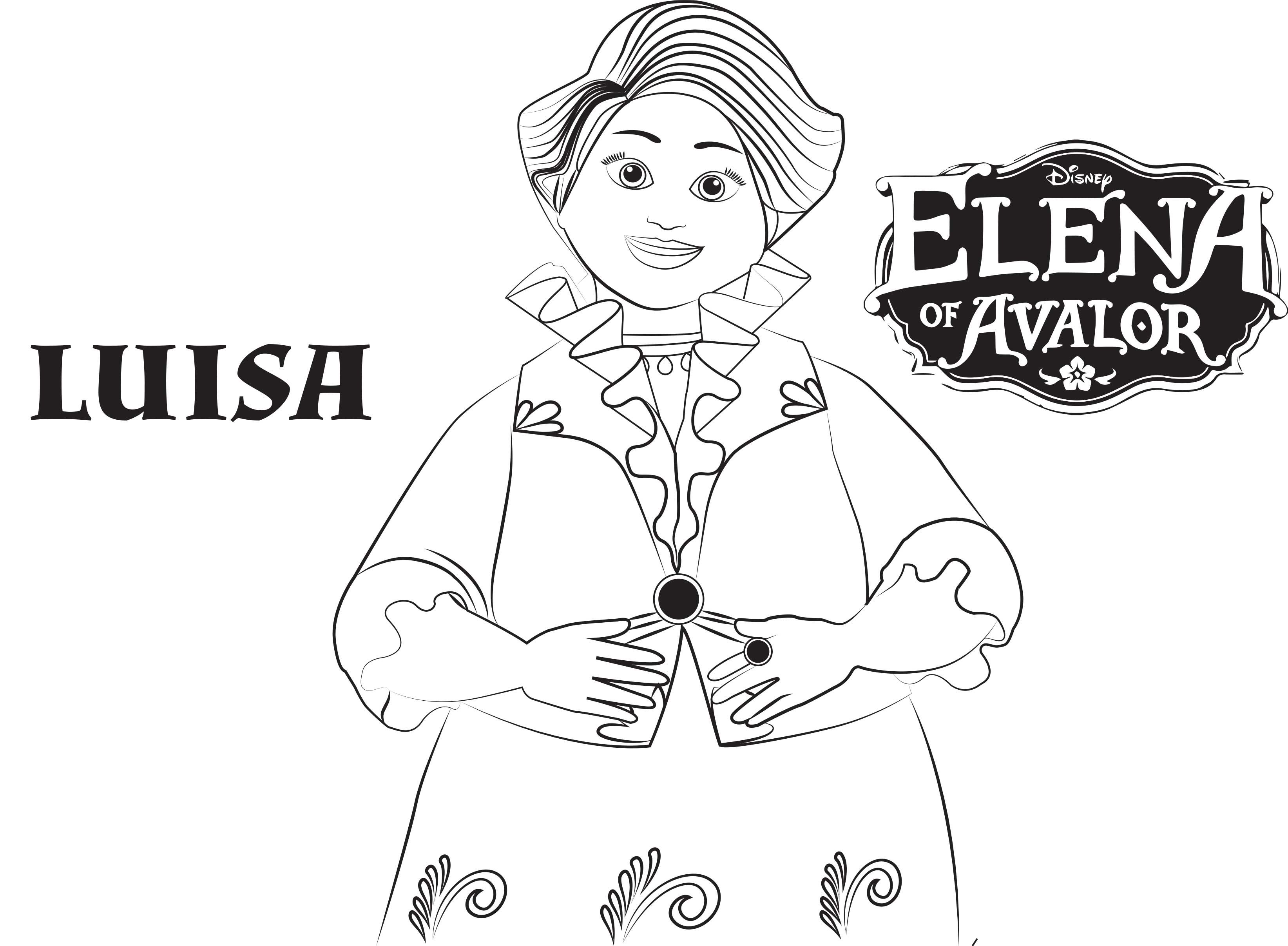 3287x2414 New Elena Coloring Pages Disney S Of Avalor Sh