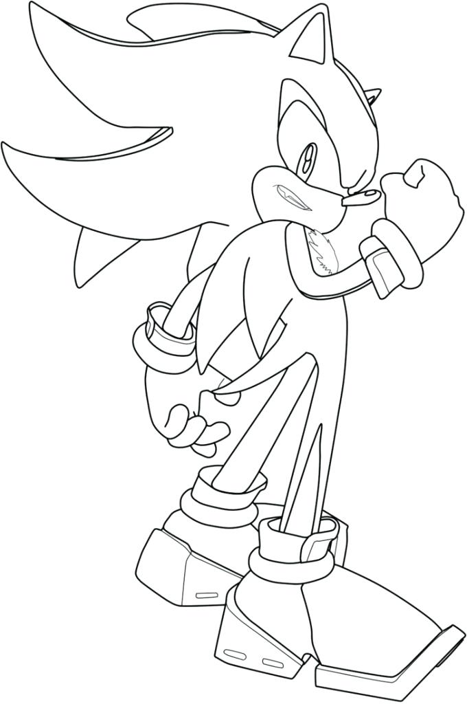 Shadow The Hedgehog Coloring Pages at GetDrawings | Free download