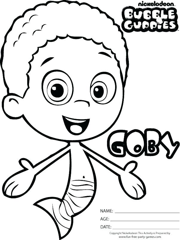 602x800 Bubble Guppies Color Pages