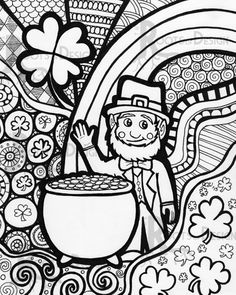 236x295 Printable Mandala Coloring St Patrick's Day Coloring Page
