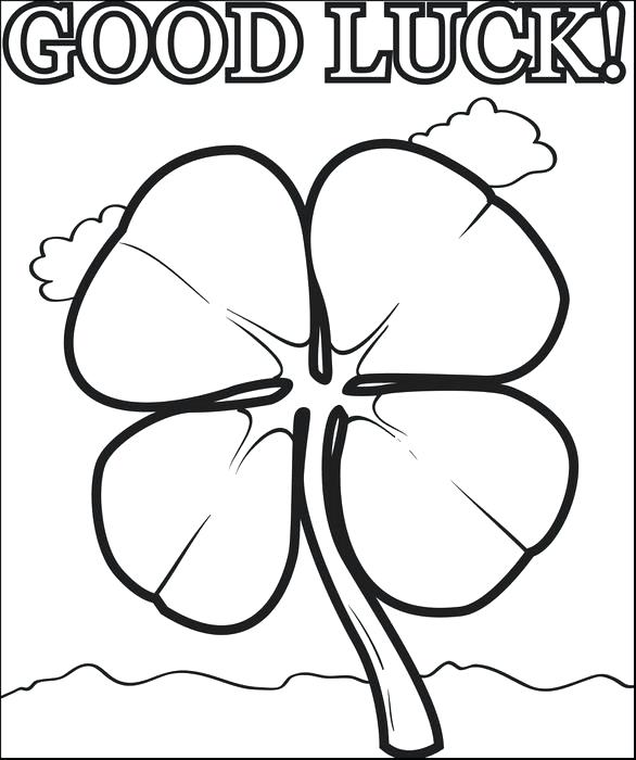 586x700 Shamrock Coloring Three Childrens Shamrock Coloring Pictures