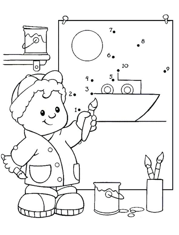 591x773 Fisher Price Coloring Pages Fisher Price Shapes Coloring Pages