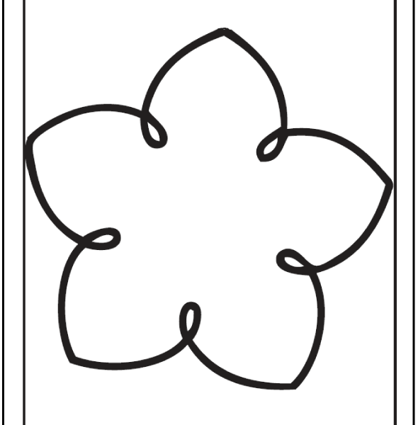 590x600 Flower Shapes To Color Shape Coloring Pages Customize And Print