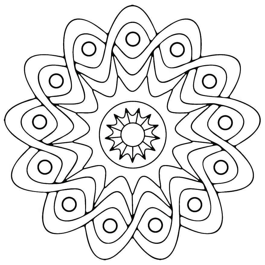 878x878 Shape Coloring Pages Geometric Shapes Cartoon Coloring Page Free