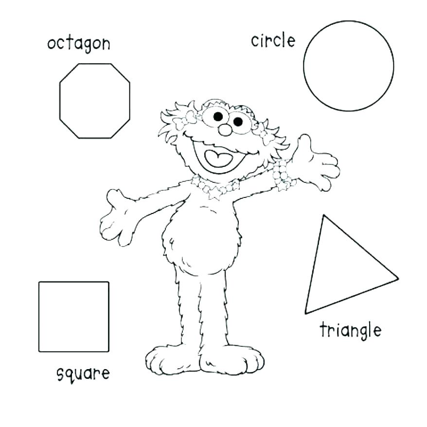 878x878 Coloring Pages For Toddlers Shapes