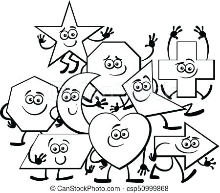 Shapes Coloring Pages For Kindergarten at GetDrawings.com | Free for