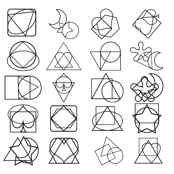 596x596 Shape Coloring Pages For Preschoolers Shape Coloring Sheets Simple